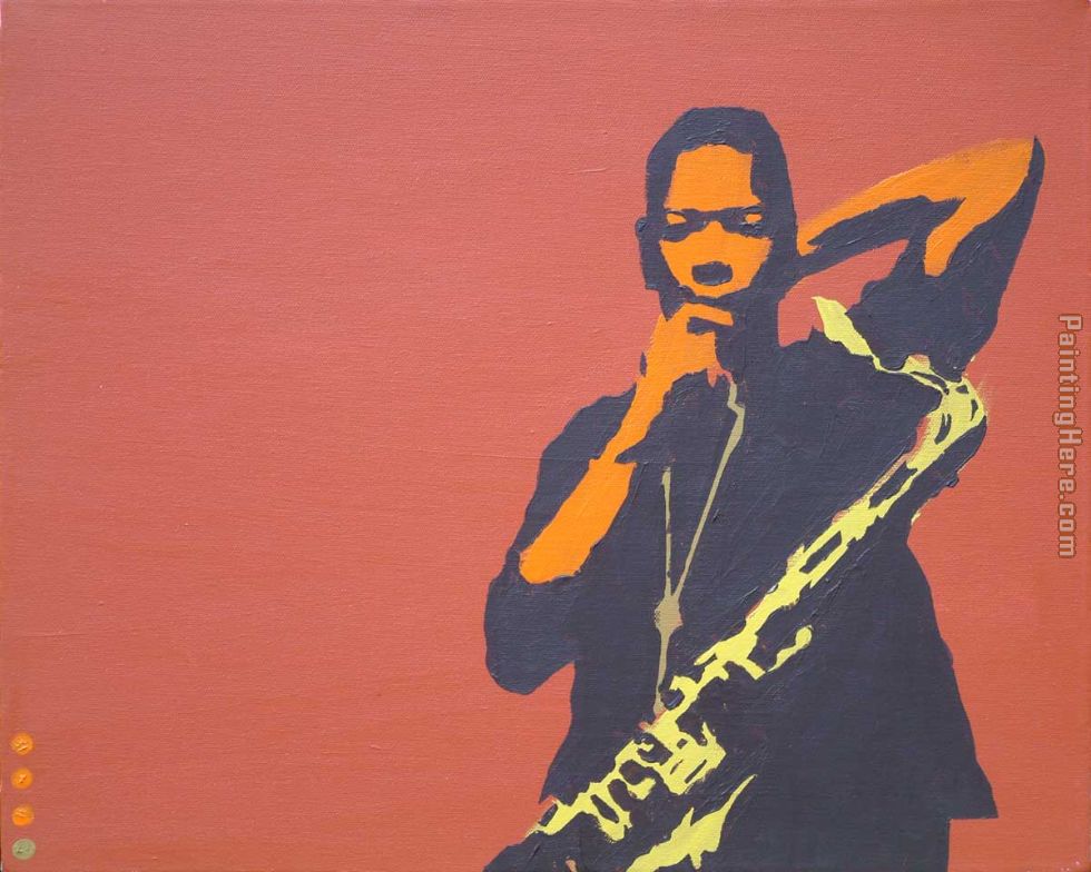 coltrane on rust painting - Pop art coltrane on rust art painting